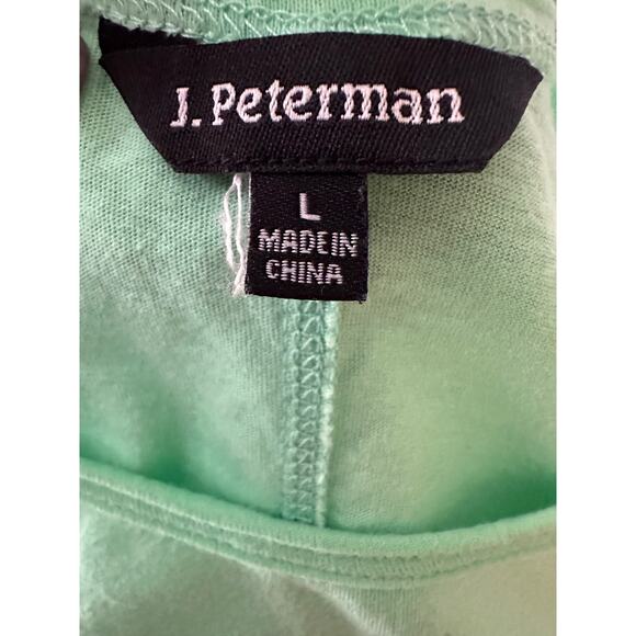 J. Peterman | Cotton Light Green Tank | Size Large - Picture 4 of 8